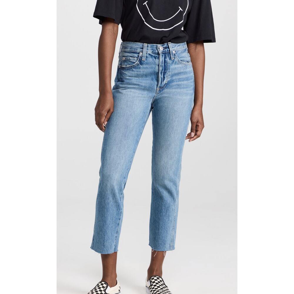 Amo Loverboy Jeans Women’s Loved 29 Ankle Raw Hem High Waist